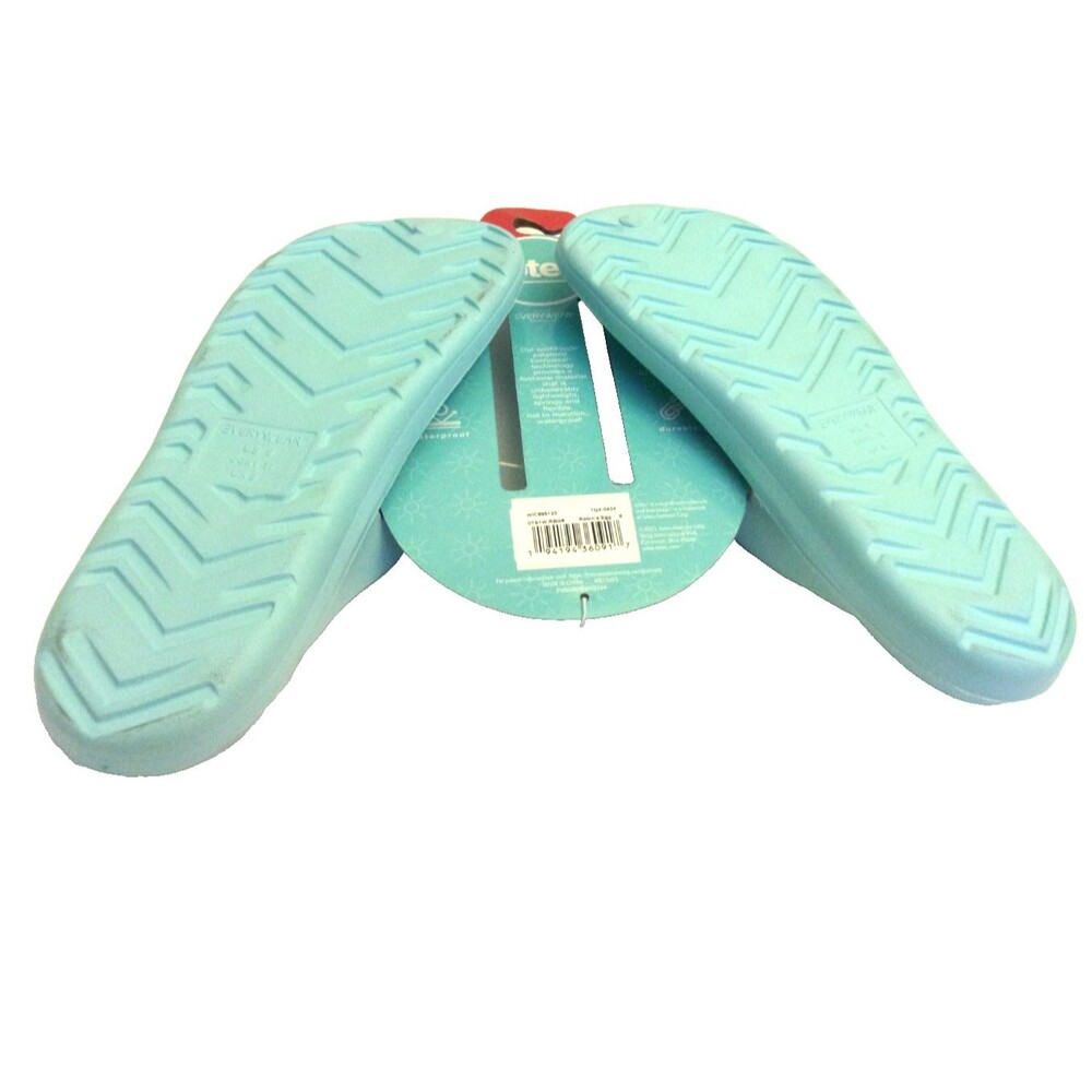 Totes Everywhere Flip-Flops Size 8 Robin's Egg Blue New - Picture 3 of 4
